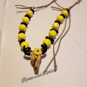 Cow skull necklace